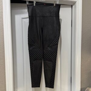 SPANX Black Moto Leggings
